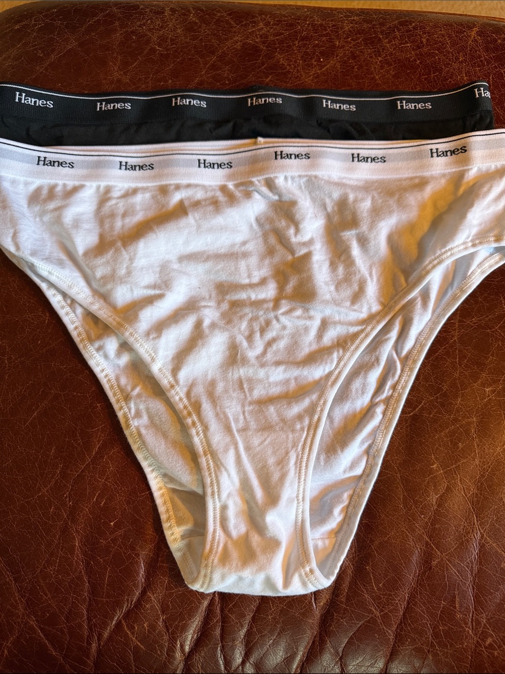 Men’s 2XL Basic bikini brief Hanes white black set